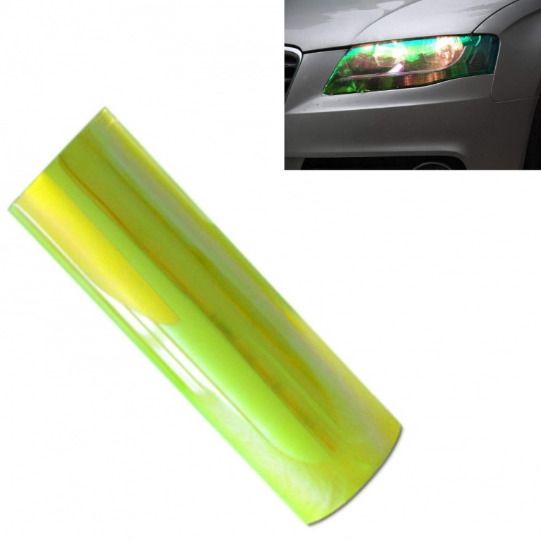 Folie Protecție Faruri / Stopuri Galben Electric Cameleon 10m x 30cm 10XFOL118