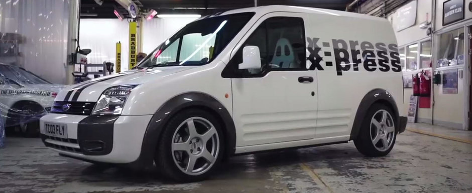 Ford a construit un Transit Connect cu motor de Focus RS, dar nu are de gand sa-l vanda. Ar fi fost prea frumos...