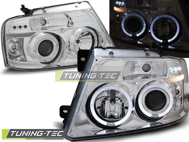 FORD F150 MK11 04-08 ANGEL EYES Crom look