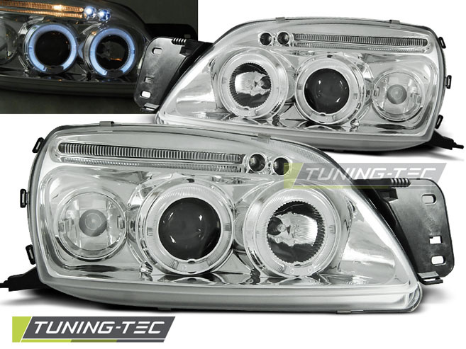 FORD FIESTA MK5 09.99-04.02 ANGEL EYES Crom look