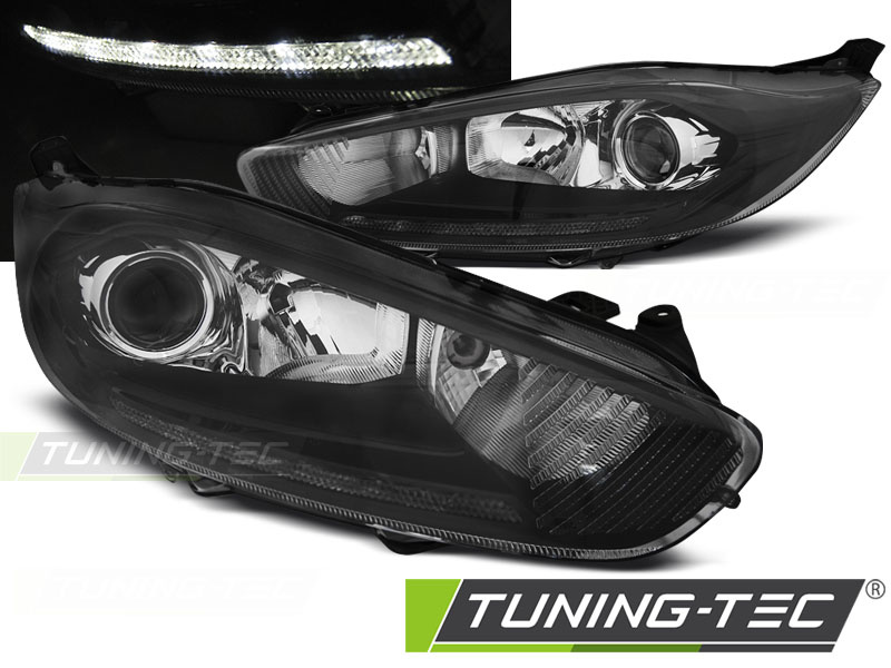 FORD FIESTA MK7 13-16 LED DRL BLACK