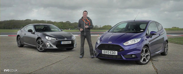 Ford Fiesta ST vs Toyota GT86: Duel pe circuit, cu final neasteptat