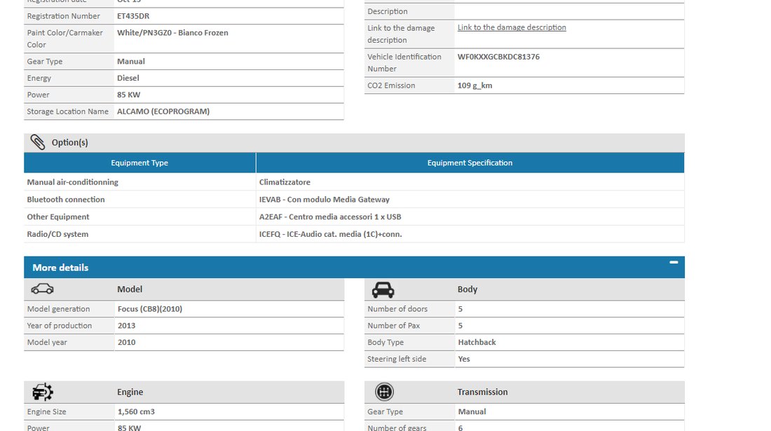 Ford Focus 1.6 Diesel 115 cp 2014