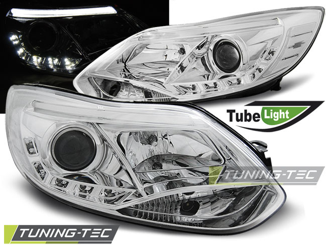 FORD FOCUS MK3 11- 10.14 TUBE LIGHTS Crom look