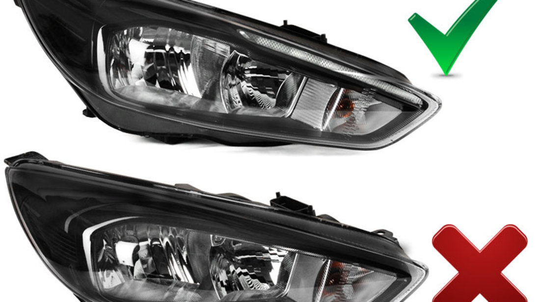 FORD FOCUS MK3 14-18 BLACK LED DRL (LED OEM)