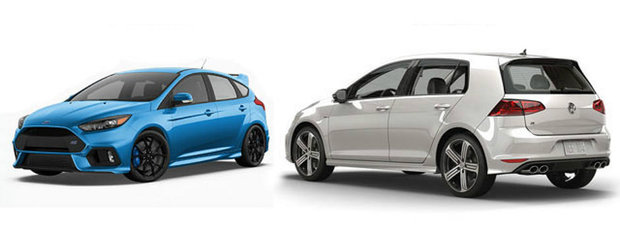 Ford Focus RS vs Volkswagen Golf R: Ce alegi si de ce?