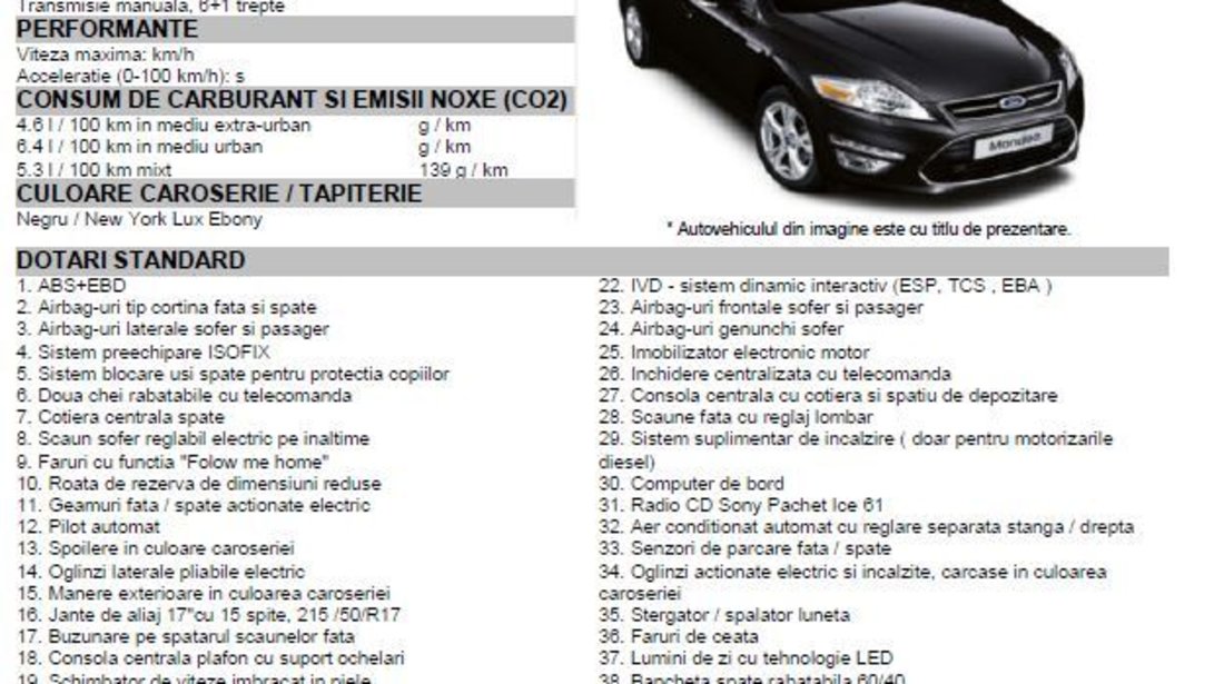 Ford Mondeo 2.0 2012