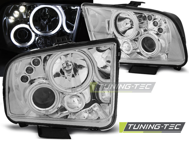 FORD MUSTANG 04-09 ANGEL EYES Crom look