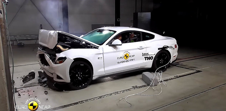 Ford Mustang se intoarce la Euro NCAP cu noi sisteme de siguranta doar ca sa primeasca un scor jenant