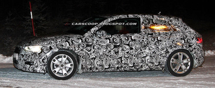 Foto Spion: Noul Audi A3 face cunostinta cu zapada