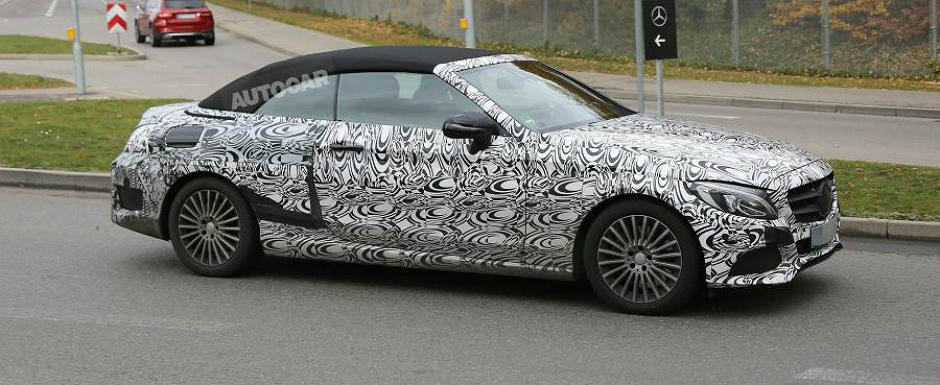 FOTO SPION: Noul C-Class Cabrio pozeaza cu plafonul la vedere FOTO SPION: Noul C-Class Cabrio pozeaza cu plafonul la vedere