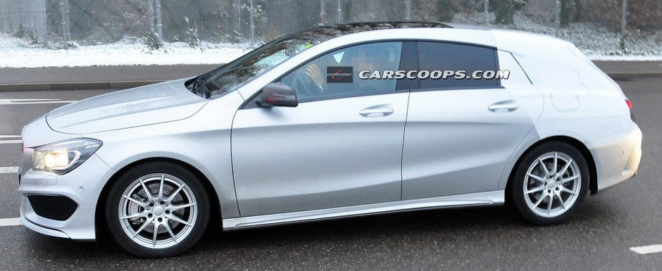 FOTO SPION: Noul Mercedes CLA Shooting Brake, surprins pentru prima oara in teste!