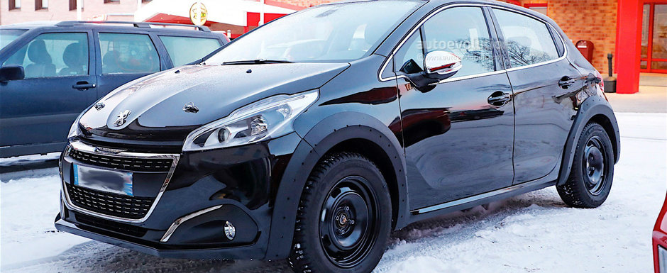 Francezii grabesc ritmul. Viitorul Peugeot 208 scos pentru prima data in teste