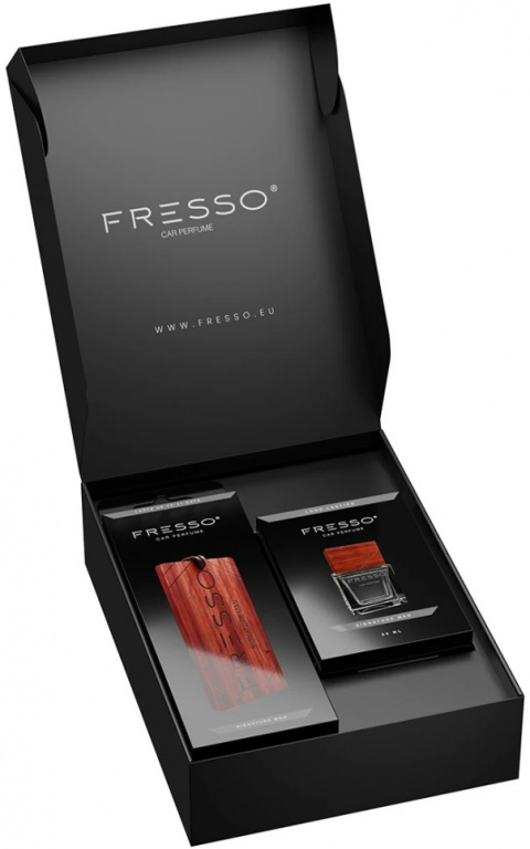 Fresso Mini Gift Box Signature Man Cutie Cadou Odorizant Auto 50ML FR-MGB-SM