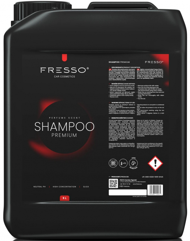 Fresso Shampoo Premium Sampon Auto Premium 5L FR-PS-5000