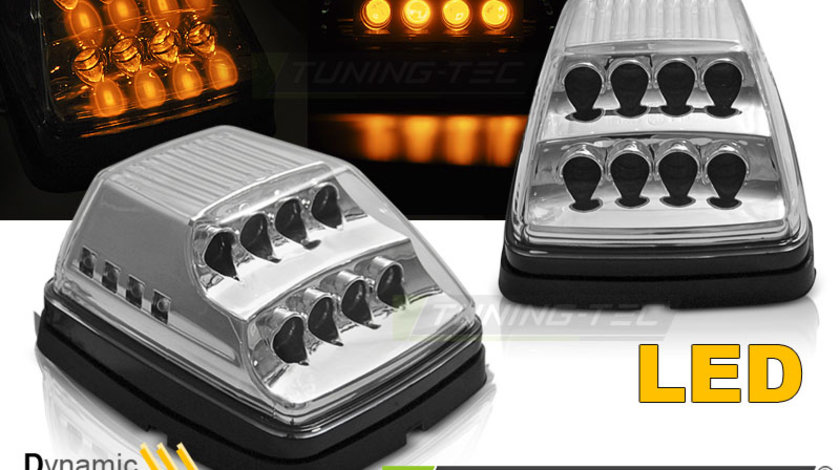 FRONT LED DIRECTION Crom look SEQ compatibila MERCEDES G-KLASA W463 90-12