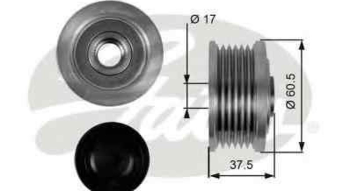 Fulie alternator ALFA ROMEO 156 (932) GATES OAP7048