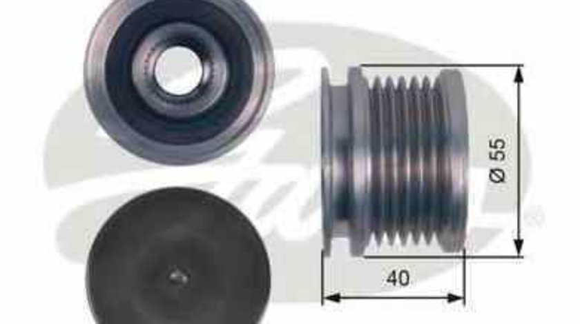 Fulie alternator AUDI A4 Allroad 8KH B8 GATES OAP7114