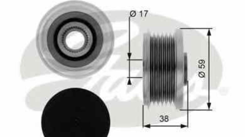 Fulie alternator CITROËN C2 ENTERPRISE GATES OAP7077