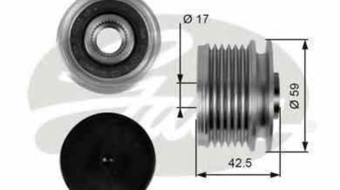 Fulie alternator DACIA LOGAN EXPRESS FS GATES OAP7106