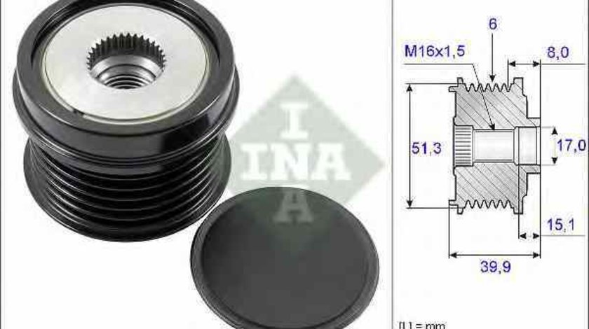 Fulie alternator FORD S-MAX WA6 INA 535 0252 10