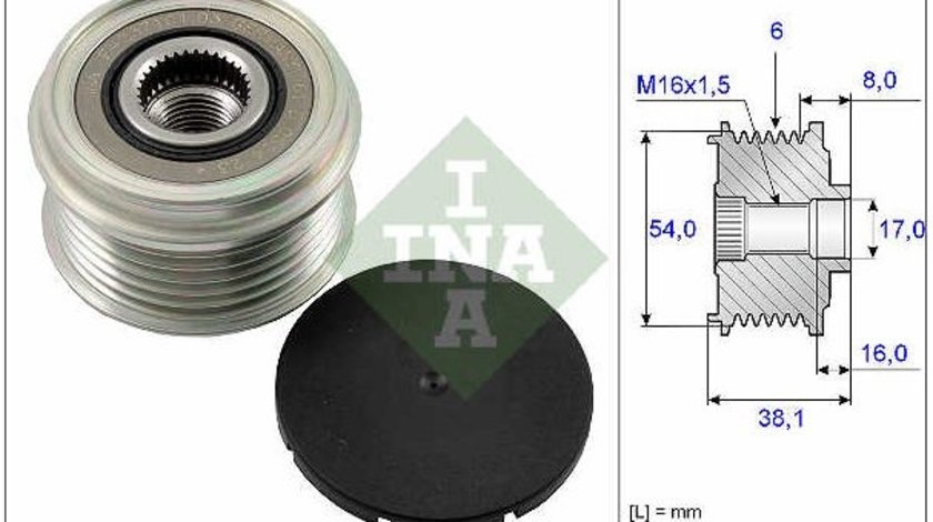 Fulie alternator INA Fiat Doblo 1.3D Multijet 2005-