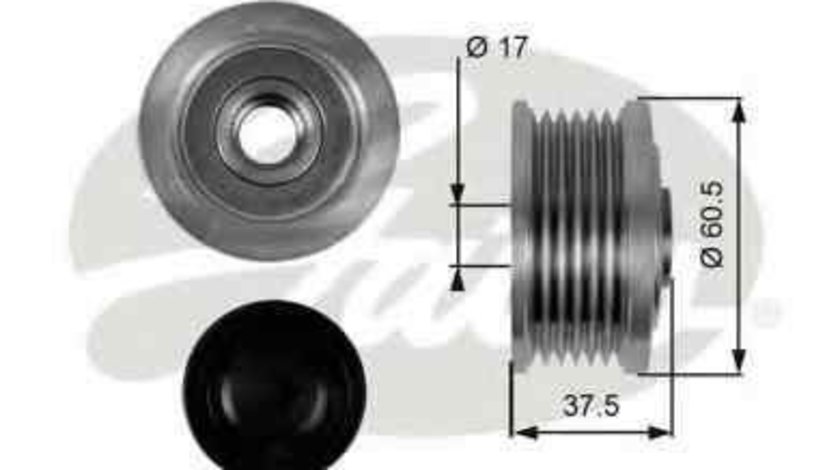 Fulie alternator LANCIA KAPPA (838A) GATES OAP7048