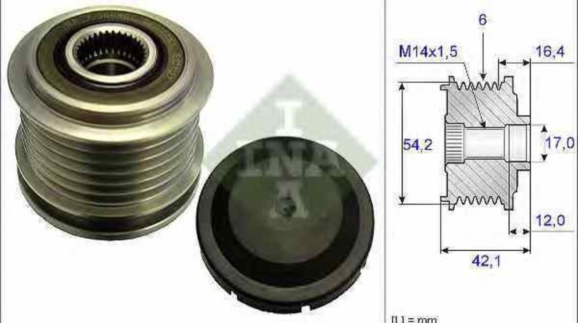 Fulie alternator MAZDA 3 limuzina BL INA 535 0181 10