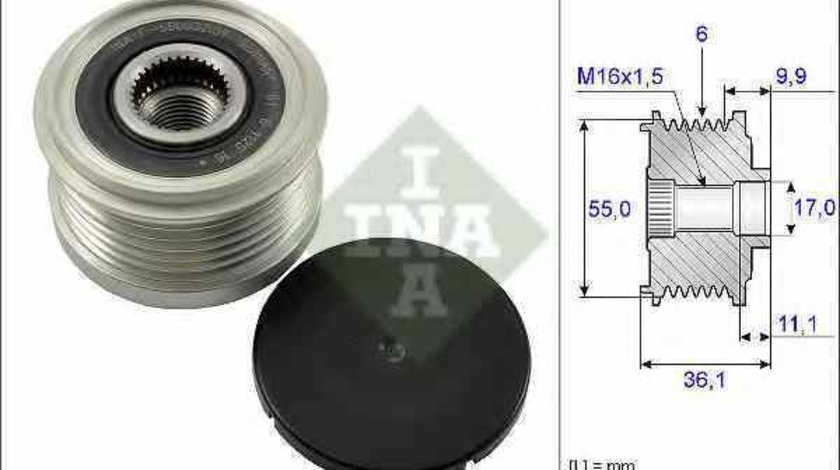 Fulie alternator PORSCHE 911 991 INA 535 0103 10