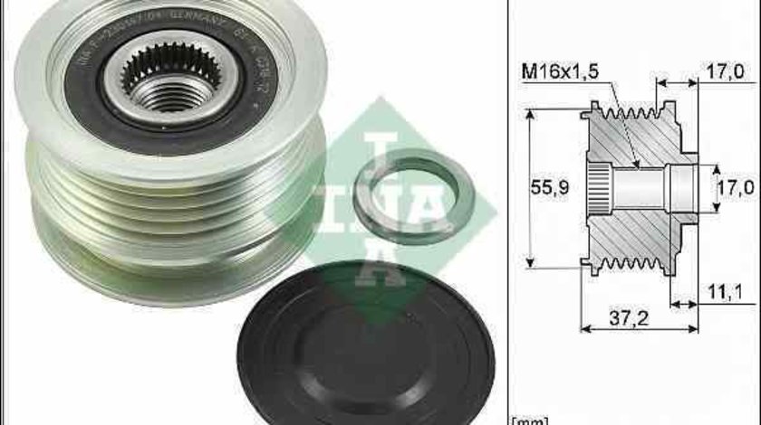 Fulie alternator RENAULT SCÉNIC II JM0/1 INA 535 0116 10