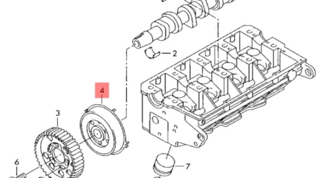 Fulie ax came 038109239 Audi A4 B6 Break 1.9 TDI 2002 AWX OEM 038109239