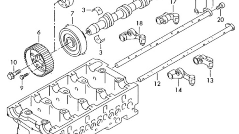 Fulie ax came Audi A3 (8P) Hatchback 2009 2.0 TDI OEM 03G109240