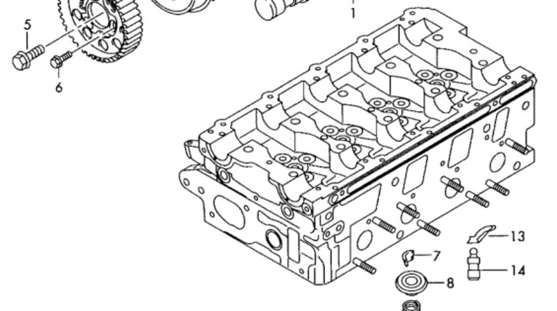 Fulie ax came Volkswagen Golf 5 (1K1) Coupe 1.9 TDI BKC 2005 OEM 038109111E