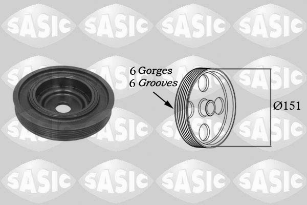 Fulie curea, arbore cotit (2154008 SAS) RENAULT