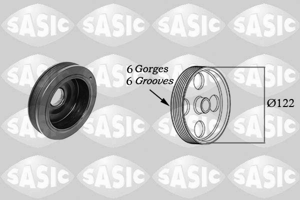 Fulie curea, arbore cotit (2154025 SAS) RENAULT