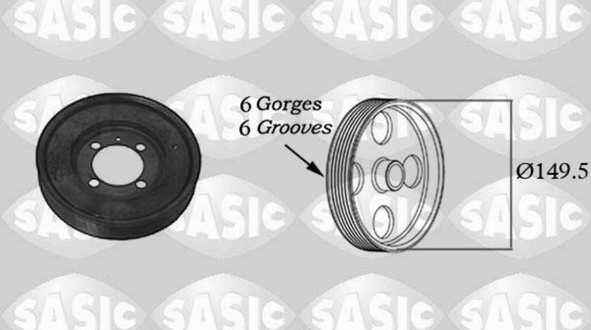 Fulie curea, arbore cotit (2156017 SAS) OPEL