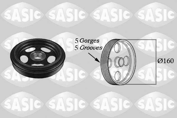 Fulie curea, arbore cotit (2156023 SAS) MERCEDES-BENZ
