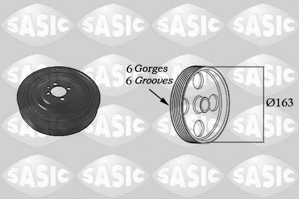 Fulie curea, arbore cotit (2156029 SAS) OPEL