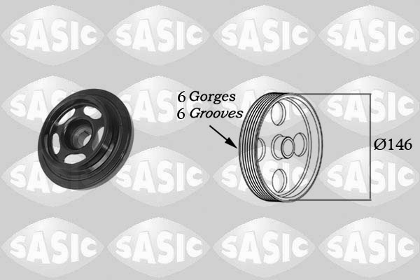 Fulie curea, arbore cotit (2156059 SAS) MERCEDES-BENZ