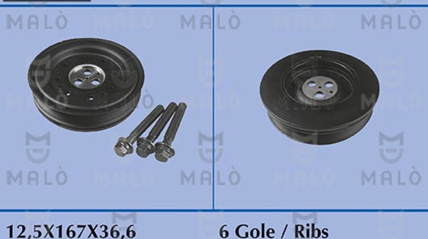Fulie curea, arbore cotit (658053 AKR) FORD