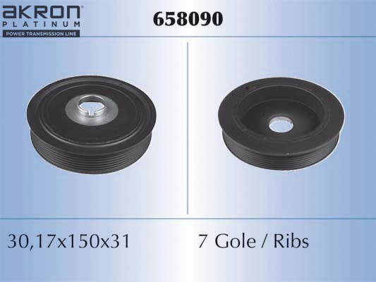 Fulie curea, arbore cotit (658090 AKR) RENAULT
