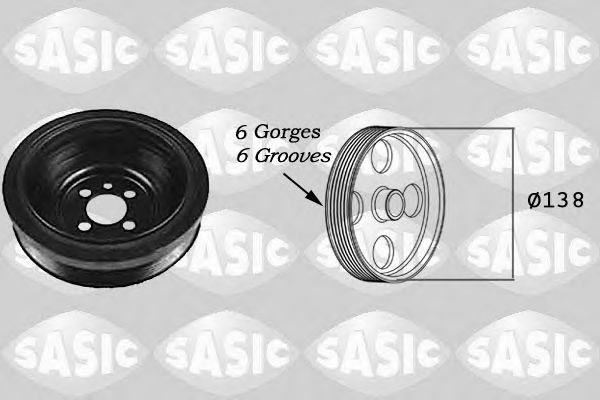 Fulie curea, arbore cotit AUDI A3 (8L1) (1996 - 2003) SASIC 2156021 piesa NOUA