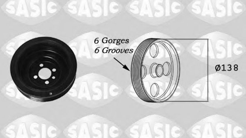 Fulie curea, arbore cotit AUDI A4 (8K2, B8) (2007 - 2015) SASIC 2156018 piesa NOUA