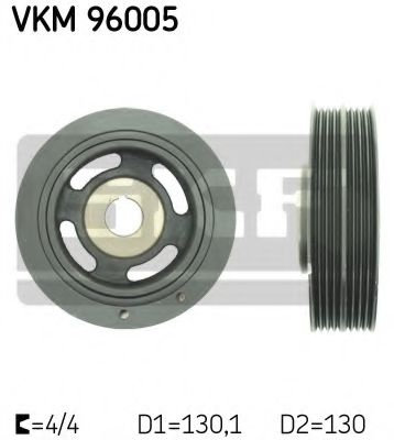 Fulie curea, arbore cotit CHEVROLET SPARK (2005 - 2016) SKF VKM 96005 piesa NOUA