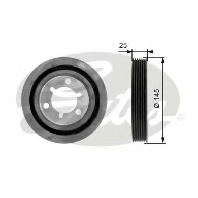 Fulie curea, arbore cotit CITROEN BERLINGO (MF) (1996 - 2016) GATES TVD1056 piesa NOUA