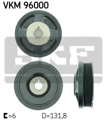 Fulie curea, arbore cotit DAEWOO NUBIRA Break (KLAN) (2003 - 2016) SKF VKM 96000 piesa NOUA