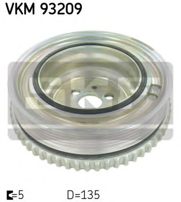 Fulie curea, arbore cotit FIAT 500X (334) (2014 - 2016) SKF VKM 93209 piesa NOUA