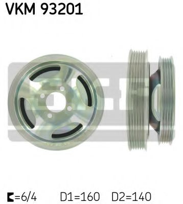 Fulie curea, arbore cotit FIAT STRADA pick-up (178E) (1998 - 2016) SKF VKM 93201 piesa NOUA