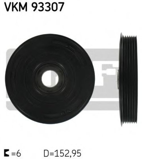 Fulie curea, arbore cotit FORD FIESTA V (JH, JD) (2001 - 2010) SKF VKM 93307 piesa NOUA