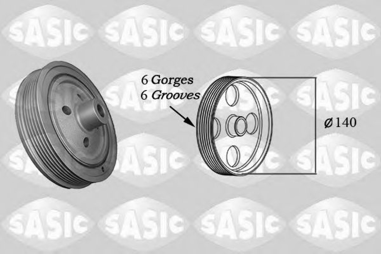 Fulie curea, arbore cotit FORD FOCUS II Combi (DA) (2004 - 2012) SASIC 2156055 piesa NOUA
